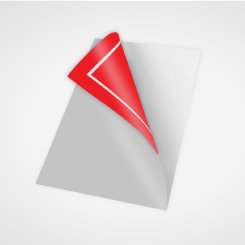 Lipdukas su spauda ant vienos pusės