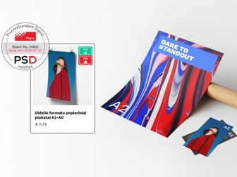 Aukščiausios kokybės standartai su STANDOUT PRINT