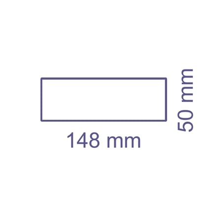 148x50 mm