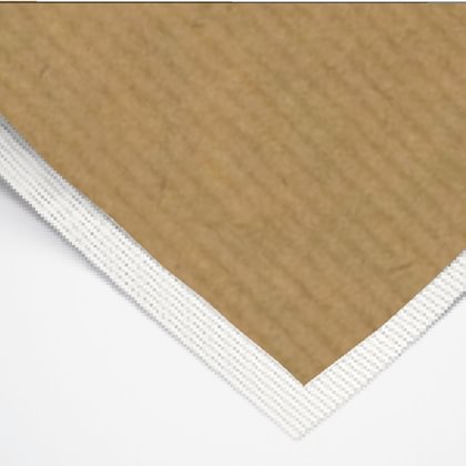 Rudas popierius su nuolatiniais klijais ir raižyta nugara