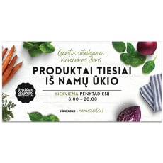 Reklaminiai stendai iš korinio plastiko