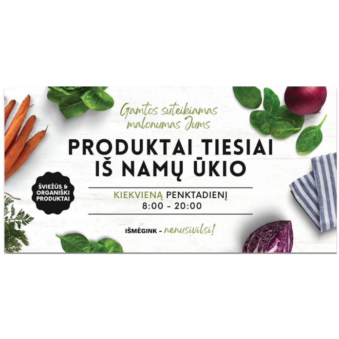 Reklaminiai stendai iš korinio plastiko