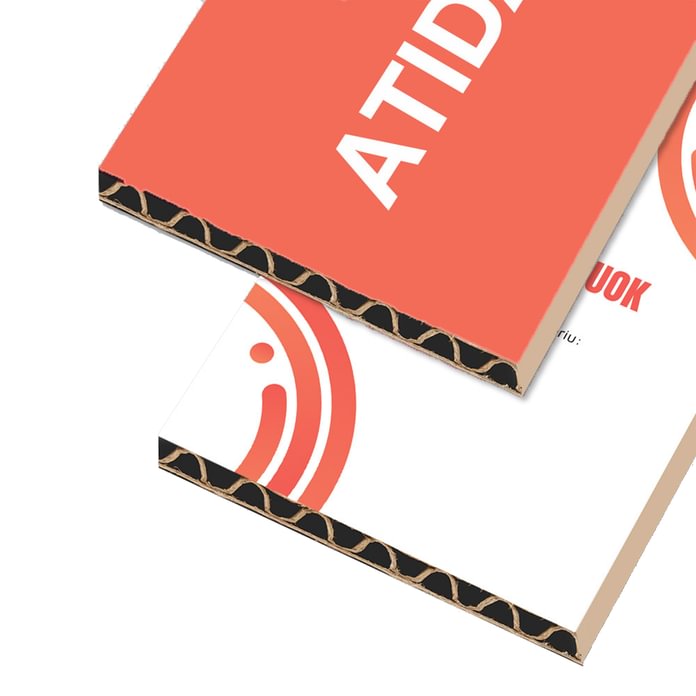 Informacinės lentelės iš gofruoto kartono