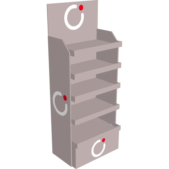 Lentyninis stendas displėjus lengviems produktams