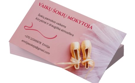 Klasikinės vizitinės kortelės