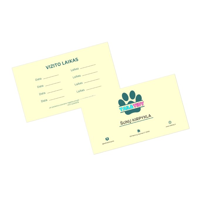 Vizito (paskyrimo) kortelės