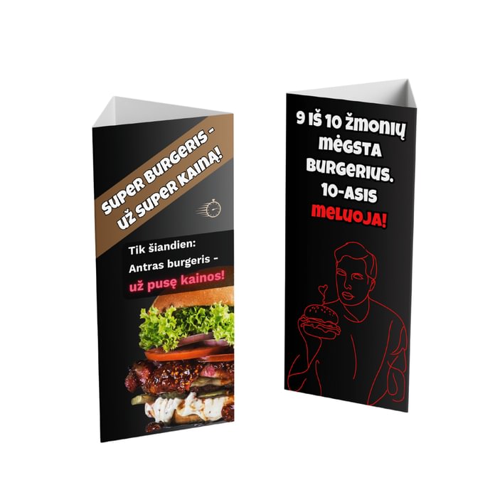 Reklaminis stalo stovelis