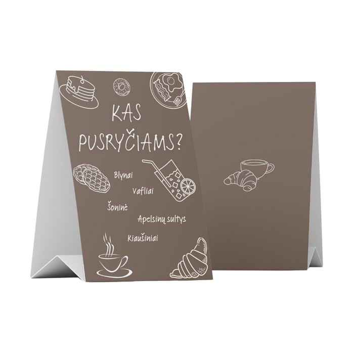 Reklaminis stalo stovelis