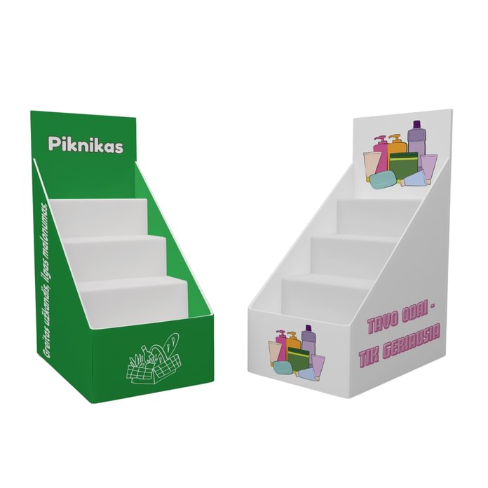 Prekystalio stendas displėjus