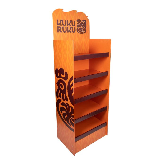 Lentyninis tvirtų konstrukcijų stendas displėjus