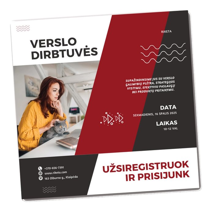 Individualaus dydžio skrajutės