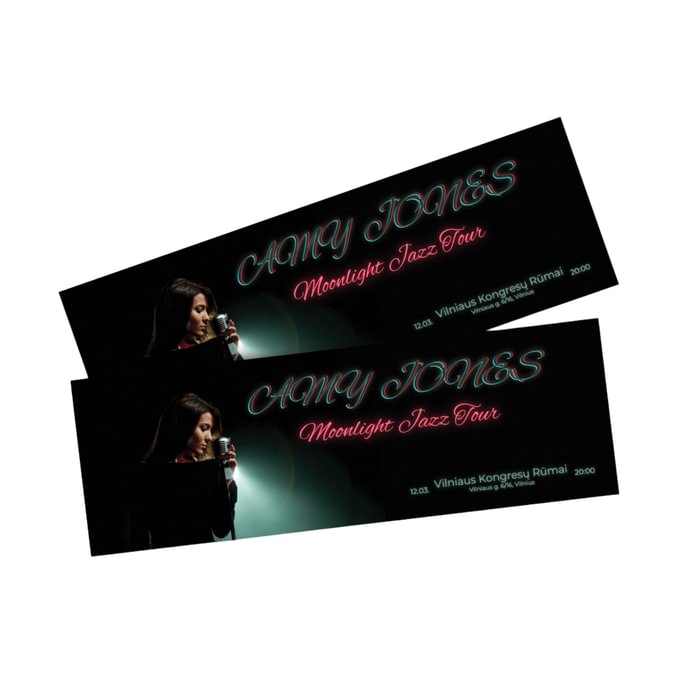 Bilietai (be perforacijos ir QR kodo)