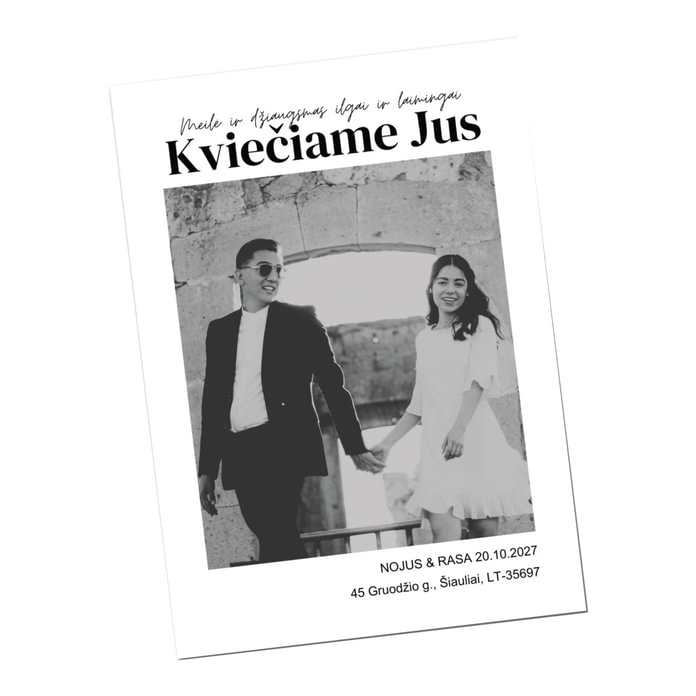 Klasikiniai vestuvių kvietimai