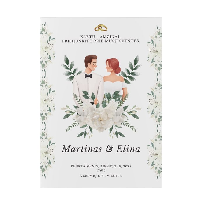 Klasikiniai vestuvių kvietimai