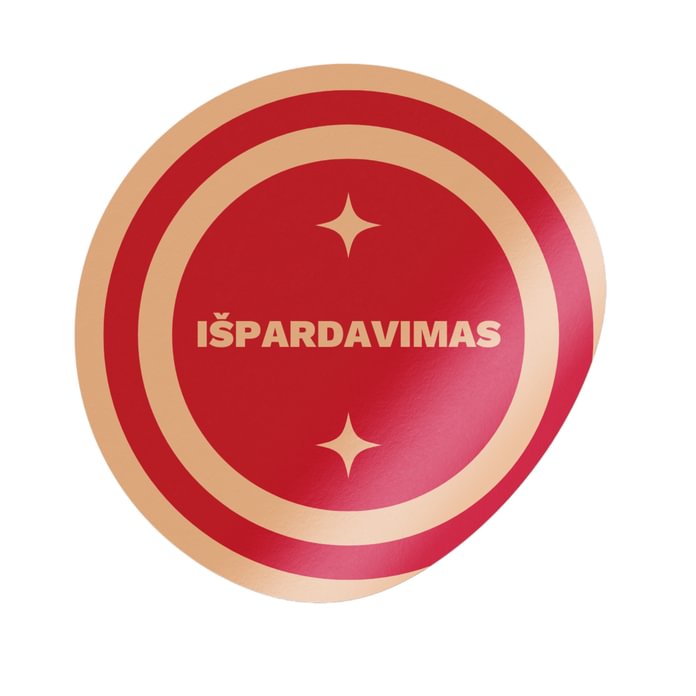 Mažo formato stačiakampiai PVC lipdukai