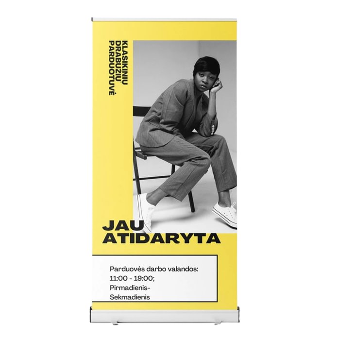 Mobilus vienpusis roll up stendas