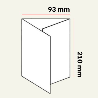 93x210 mm lankstinukas - C lenkimas