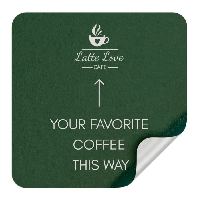 Mažo formato stačiakampiai PVC lipdukai