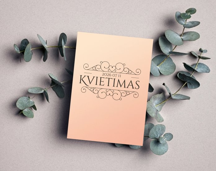 Klasikiniai vestuvių kvietimai