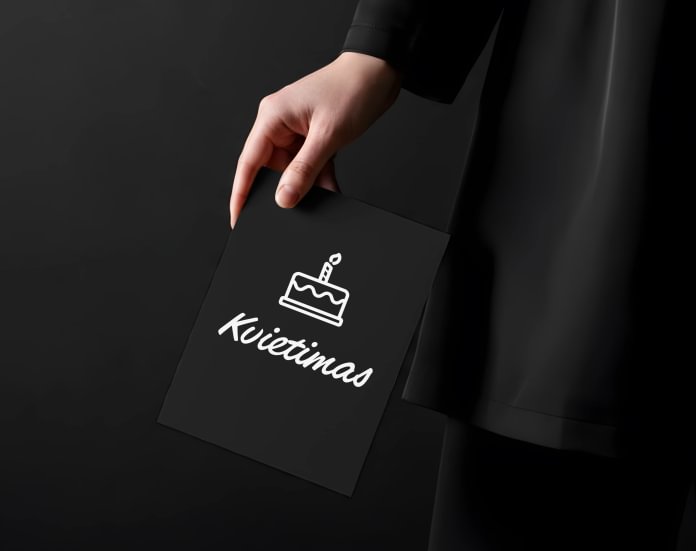 Minimalistiniai gimtadienio kvietimai