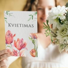 Akvareliniai gimtadienio kvietimai